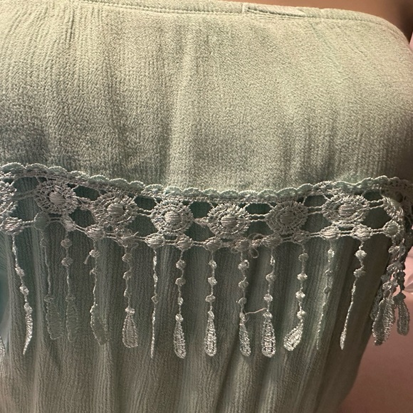 Ocean Drive mint green strapless top - Picture 6 of 11